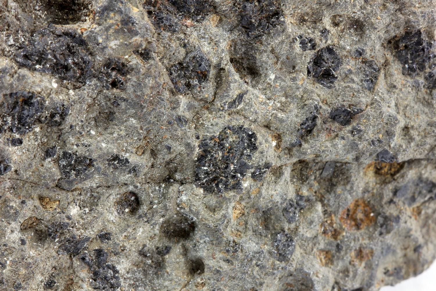 Ankaramite Basalte à pyroxène et olivine Massif central Velay Fay sur Lignon Le Petit Champagnac