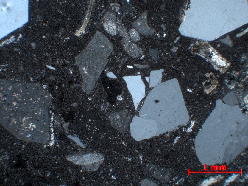  Microscope Rhyolite Rhyolite rouge Massif central  Montreuillon 