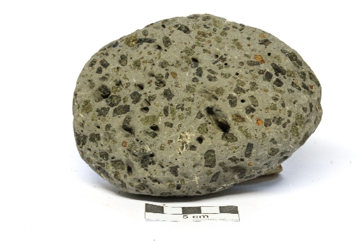 Ankaramite Basalte porphyrique à olivine et pyroxène Les Açores île de Faial Horta 