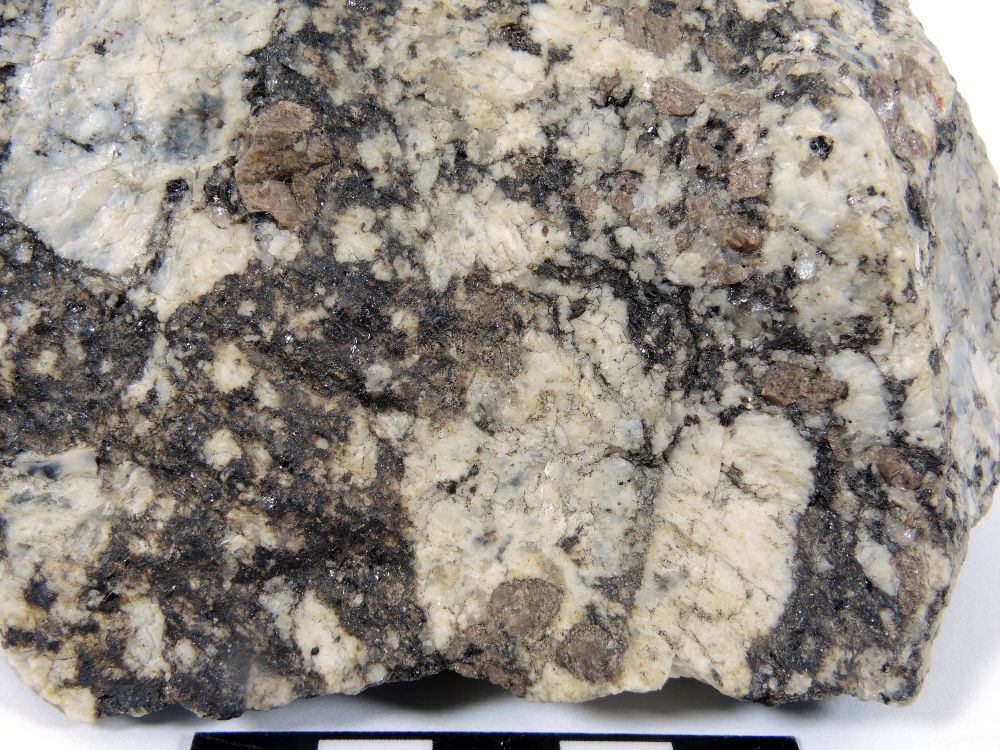 Charnockite à grenat Granite charnockitique d’Ansignan Pyrénées Massif de l’Agly Ansignan Les Albas