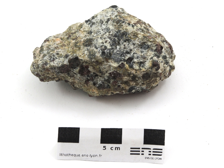 Talcschiste à pyrite, grenat et chloritoïde Dépôt de fumeur noir éclogitisé Alpes  Saint Marcel Mine de Servette
