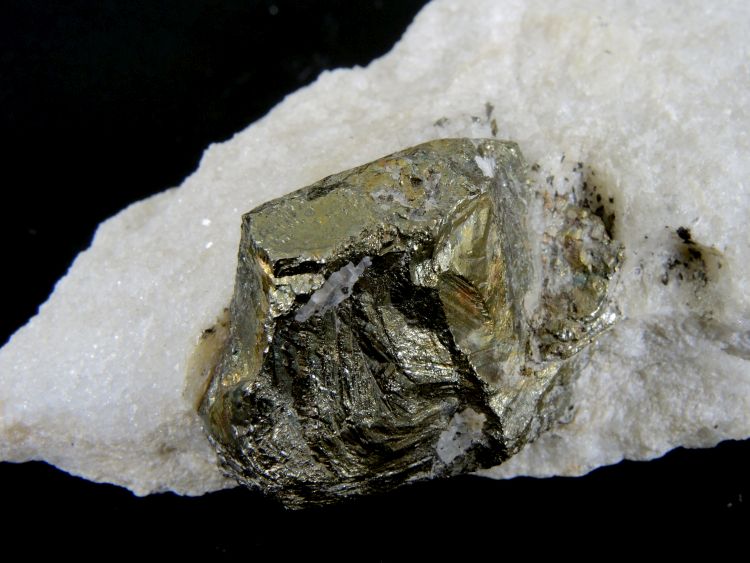 Pyrite et calcite Marbre à pyrite    