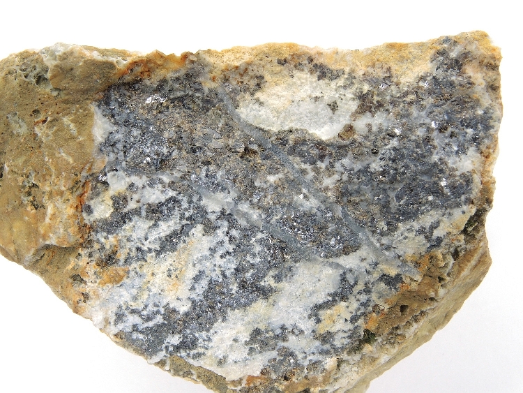 Blende, galène et quartz Blende, galène et quartz Massif armoricain  Huelgoat La Mine