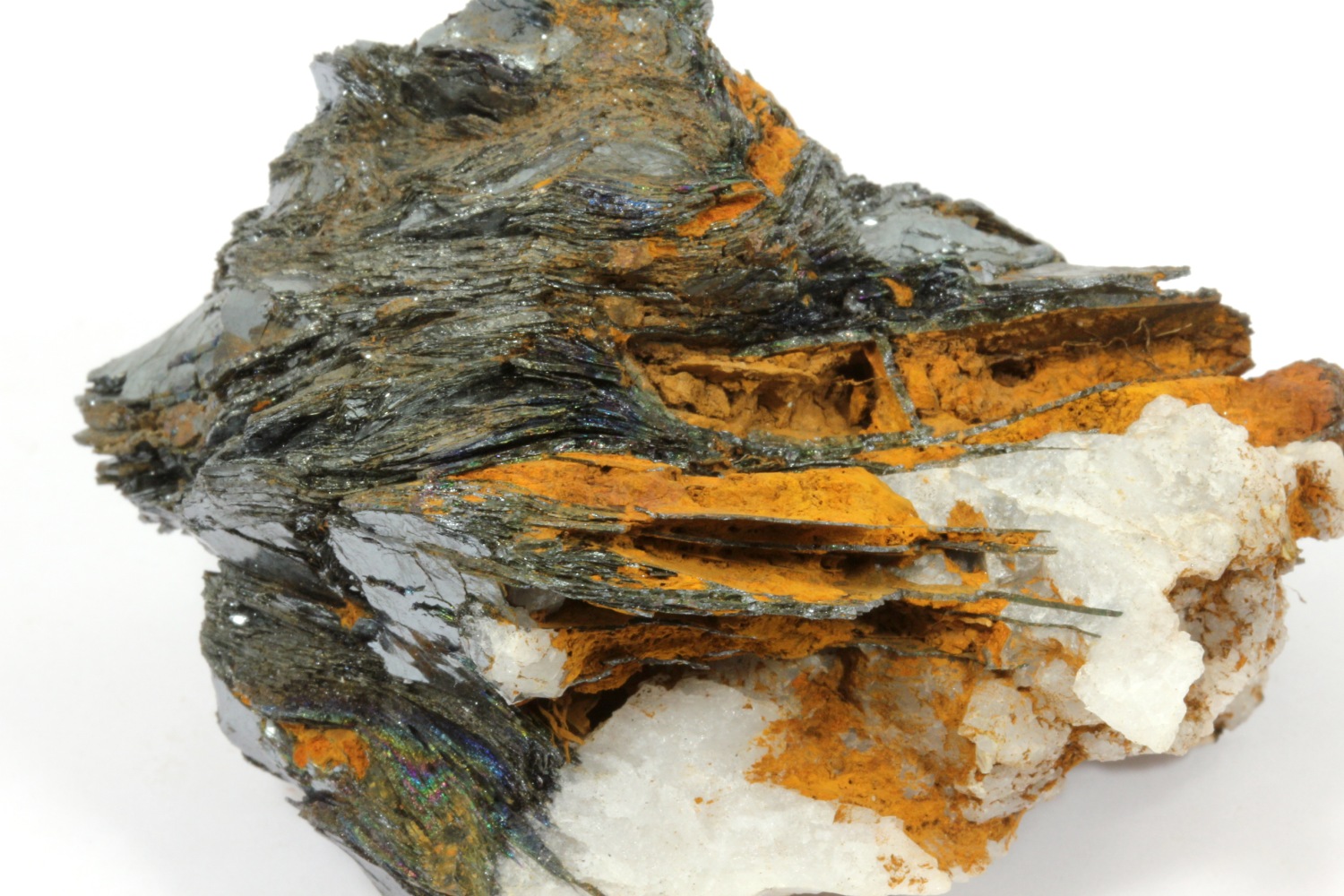 Hématite Hématite et quartz Alpes Beaufortain  Proximité du refuge de la Coire