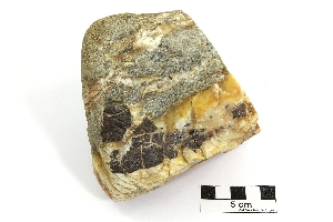 Rutile Rutile dans une veine minéralisée dans une éclogite Alpes  Settimo Vittone Torredaniele