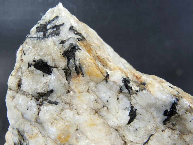 Quartz et wolframite Filon de quartz à wolframite Massif central  Vaulry La Garde