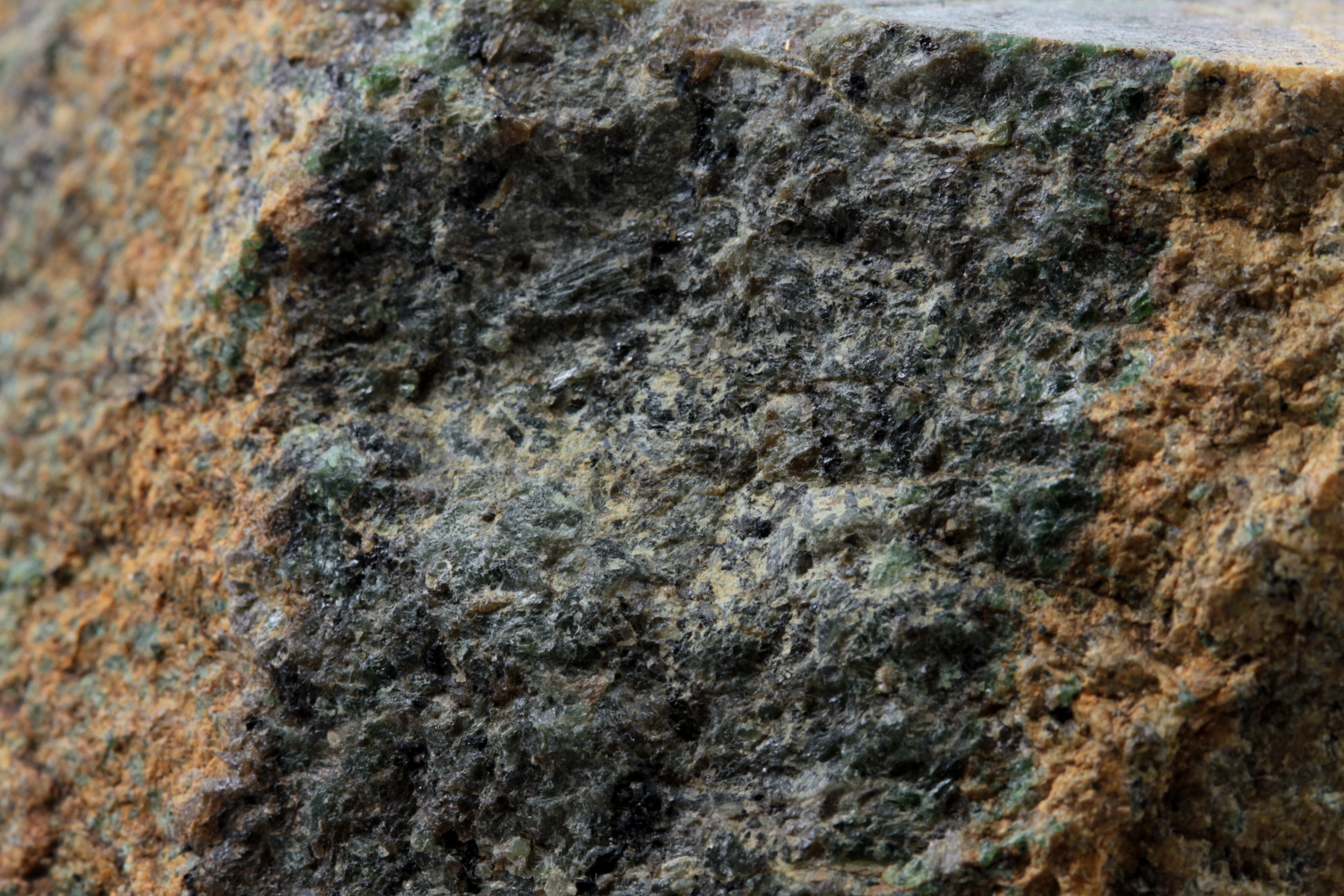 Lherzolite et pyroxénite Niveaux lités de lherzolite et pyroxénite de Lers Pyrénées  Le Port Proximité de l’étang de Lers
