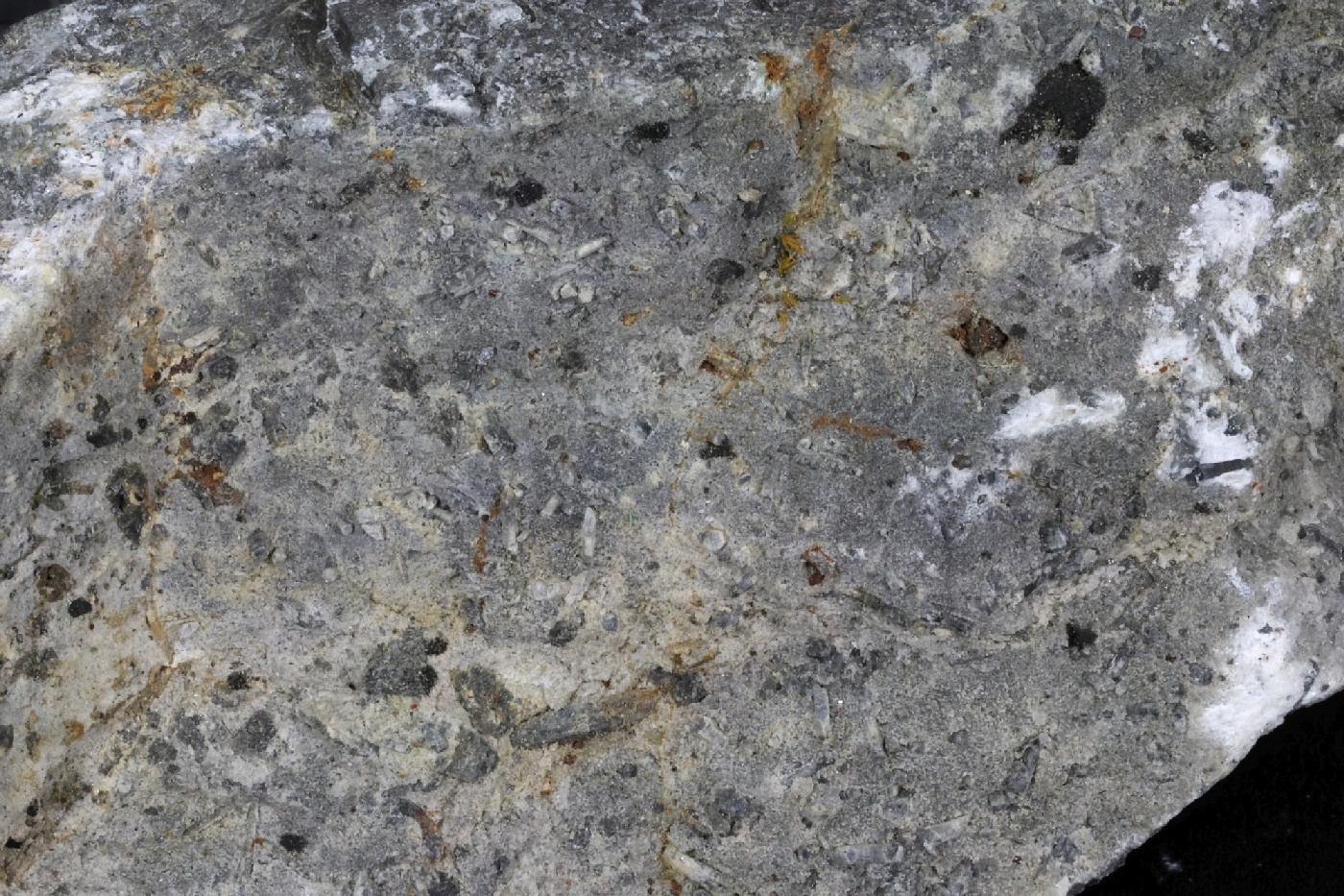 Marbre à orthose noire et scapolite Marbre à orthose noire et scapolite    