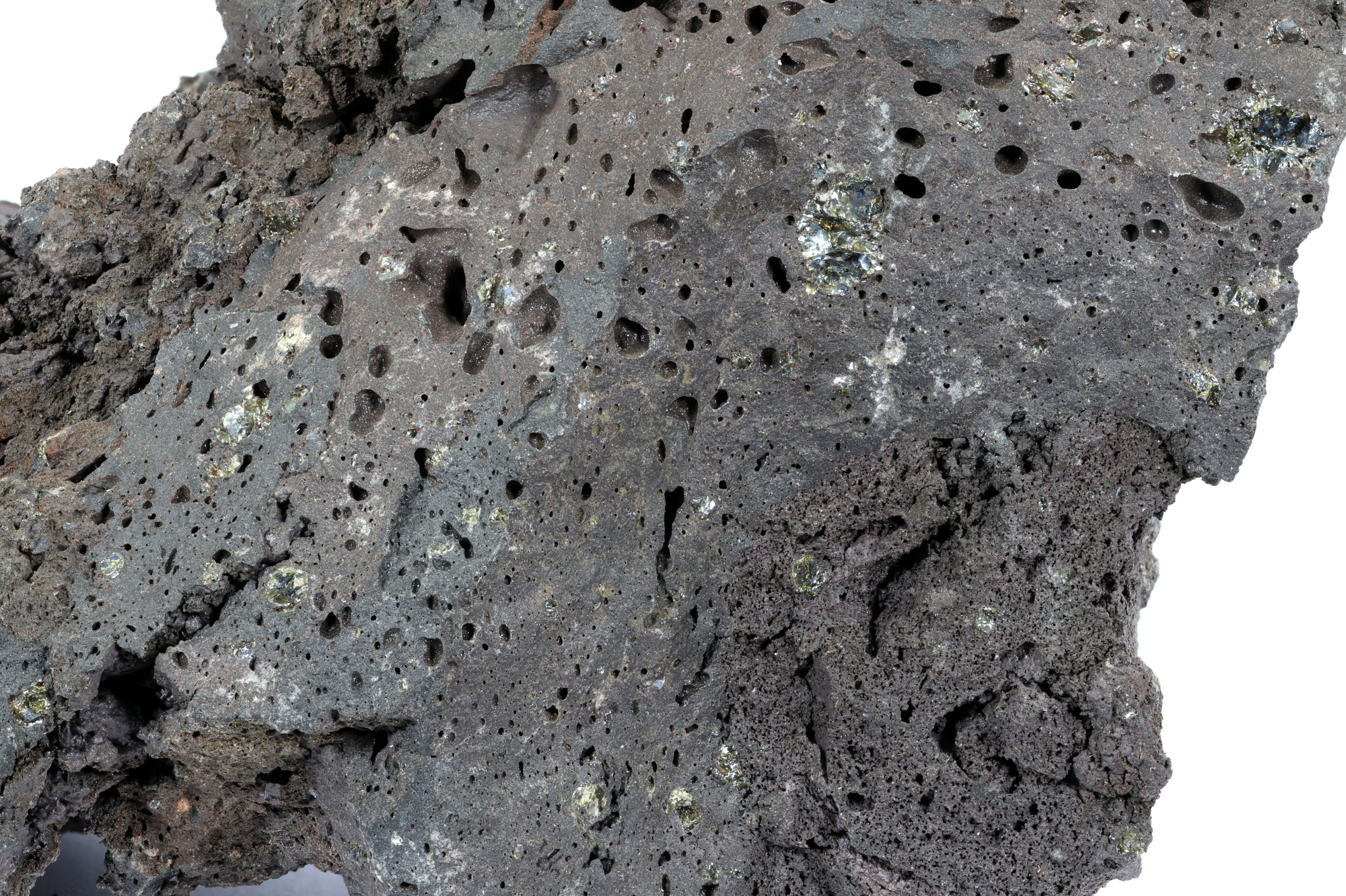 Basalte picritique Basalte à olivine Point chaud de La Réunion Piton de la Fournaise  