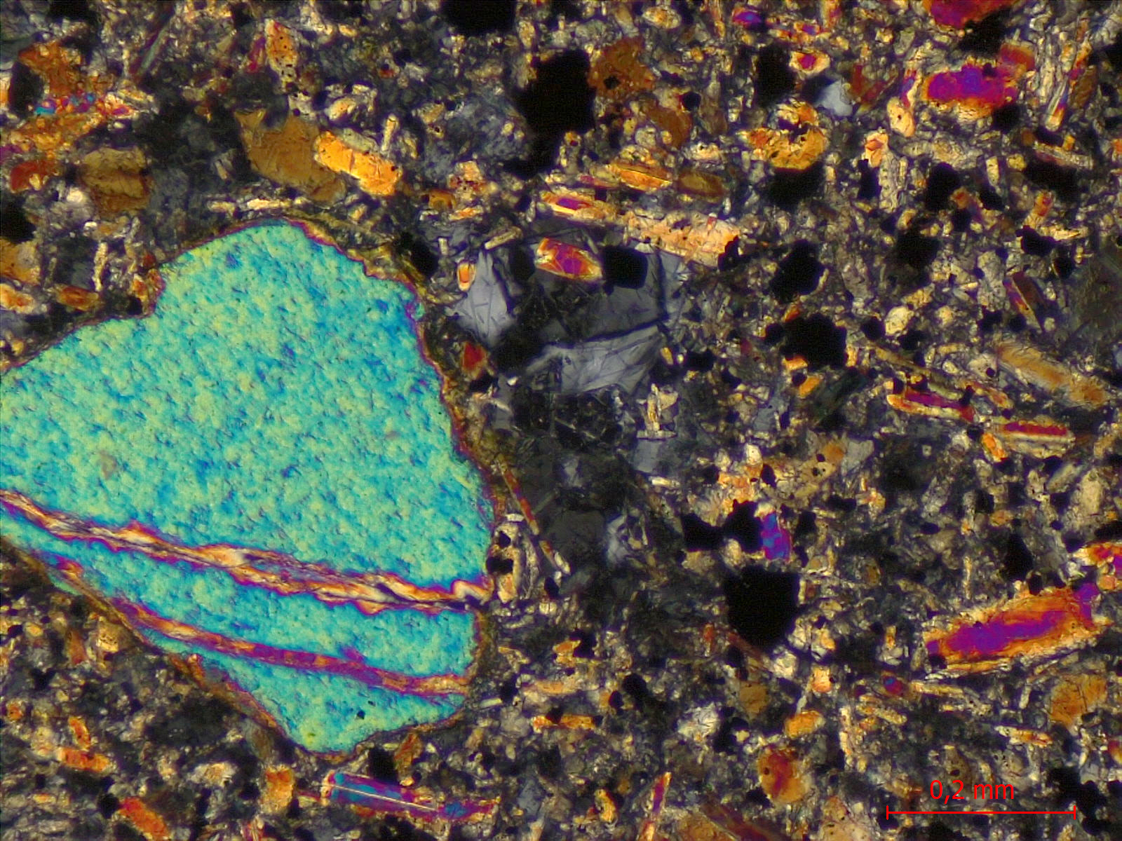 Basanite à olivine et néphéline Basanite à olivine et néphéline Massif de Bohême  Adorf 