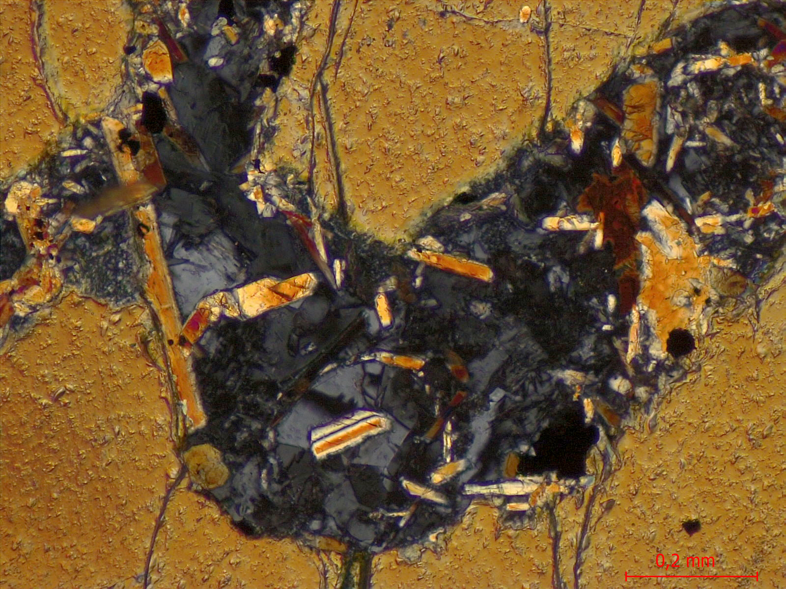 Basanite à olivine et néphéline Basanite à olivine et néphéline Massif de Bohême  Adorf 