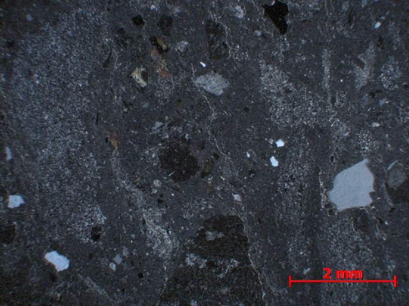 Microscope Brèche pyroclastique Brèche rhyolitique  Massif des Coëvrons Voutré Carrière de la Kabylie