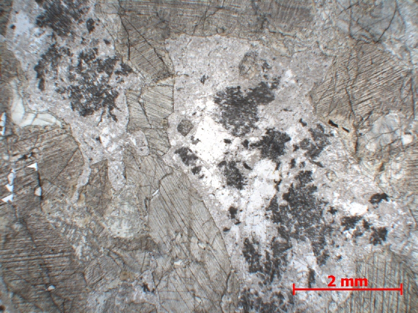 Microscope Méta-gabbro Gabbro du Chenaillet Alpes Massif du Chenaillet Montgenèvre 