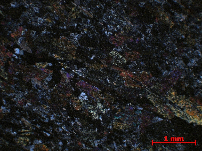  Microscope Glaucophanite Schiste bleu Massif armoricain Ile de Groix Locqueltas 