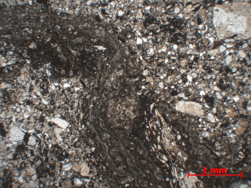  Microscope Impactite Brèche d'impact de Rochechouart Cratère d’impact de Rochechouart-Chassenon  Videix Proximité du Puy de Chiraud