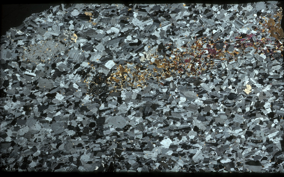 Microscope Anorthosite Anorthosite Bushveld Bushveld, zone critique Tweefontein Mine