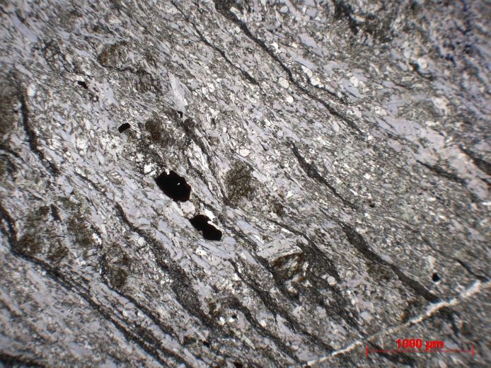  Microscope Éclogite Métabasite à omphacite, glaucophane et grenat Corse Massif du Monte San Petrone Pie-d’Orezza Campodonico