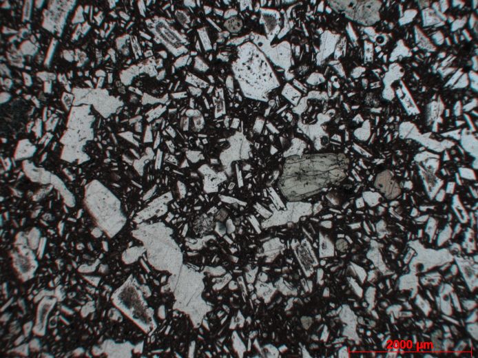  Microscope Basalte Basalte Cordillère des Andes Sangay  