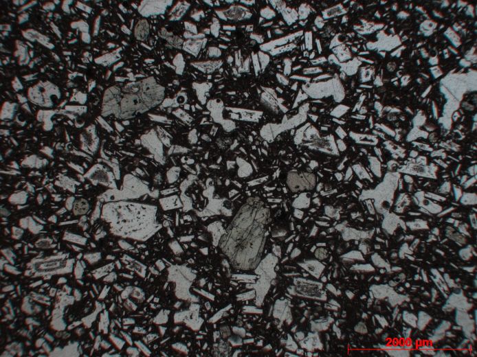 Microscope Basalte Basalte Cordillère des Andes Sangay  