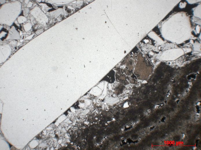  Microscope Brèche hyaloclastique Hyaloclastite du Torfajökull Islande Torfajökull  