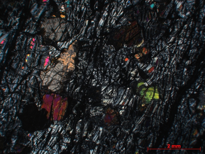  Microscope Wehrlite Wehrlite Massif ophiolitique de Semail  Mahram 