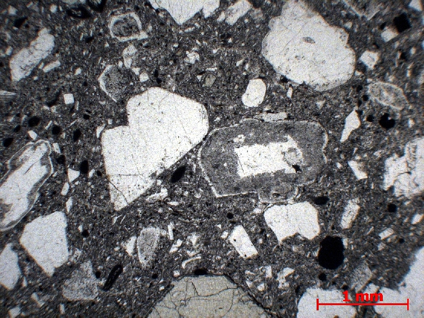  Microscope Dacite Dacite de la Montagne Pelée Petites Antilles La Montagne Pelée  