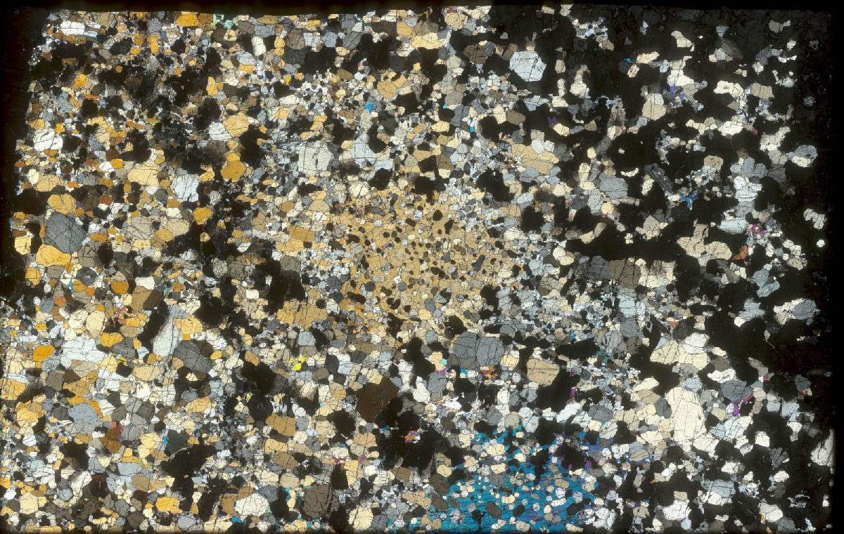 Microscope Pyroxénite Pyroxénite Bushveld Bushveld, zone critique, Merenski Reef Maandagshoek
