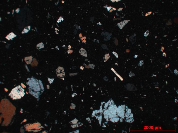  Microscope Basalte à olivine Basalte à olivine Archipel de la Société Tahiti Nui  